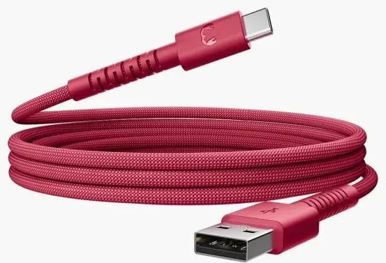 Stecker Rundkabel USB A auf USB C bis 18 W 2 m  2UCC201BR (Rot)