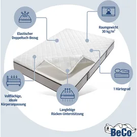 Beco Topper BECO "Komfort Plus, Komfortschaum 140x200, 160x200, 180x200, 200x200", weiß, B:140cm H:7cm L:200cm, Komfortschaum, Topper, die Aufwertung für ihre Matratze bekannt aus der TV-Werbung