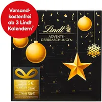 Lindt Advents - Überraschungskalender mit Gutschein, 196 g