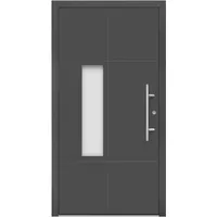 Aluminium-Haustür Moderno M490/P 110 cm x 210 cm Anthrazit Metallic Anschlag R