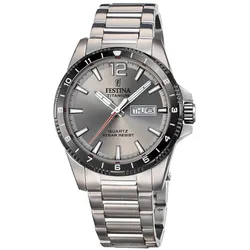Festina Herrenuhr Festina grau - titan Herrenuhren   