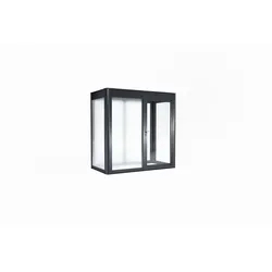 SunElements Design Gewächshaus SunGarden Deluxe mit Photovoltaik-Option 2.1 anthrazit-metallic, Wände: ESG 5mm satiniert, Dach: 6mm Acrylglas