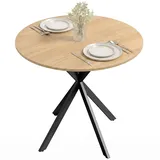 Homcom Küchentisch 80 x 75 x 80 cm braun