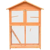 vidaXL Vogelkäfig Kiefernholz & Tannenholz 125,5x59,5x164 cm