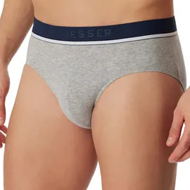 SCHIESSER Herren Slips, 3er Pack - 95/5 Rio Briefs, Logo-Bund, Stretch Baumwolle Schwarz/Blau/Grau 2XL