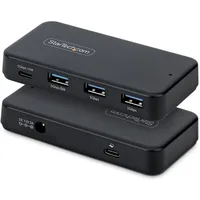 Startech 4-Port USB-C und USB-A 5Gbps, Eigenstromversorgung, 2-in-1 Hostkabel (USB-C und USB-A), 1x USB-C, 3X USB-A (1x BC 1.2), inkl. 36W Netzadapter, MacBook und Windows