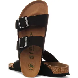 Birkenstock Arizona Vegan Birko-Flor Nubuk schmal schwarz 40