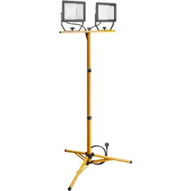 goobay Baustrahler Aluminium 2 x 50 W Gelb/Schwarz
