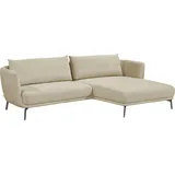 Schöner Wohnen Ecksofa Baumwolle 5-Sitzer Beige