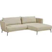 Schöner Wohnen Ecksofa Baumwolle 5-Sitzer Beige