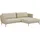 Schöner Wohnen Ecksofa Baumwolle 5-Sitzer Beige