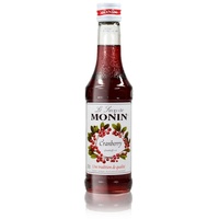 Monin Cranberry Sirup, 250 ml Flasche - für Cocktails, zum Kaffee oder Kochen