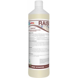 RAISON hochwirksamer Grundreiniger, Geruchloser Fußbodenreiniger zur Entfernung mehrschichtiger Polymere und Wachse, 1 Liter - Flasche
