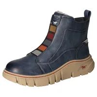 Mustang Winterboots, Stiefelette, Plateauboots mit Gummizug für guten Sitz Gr. 38, blau , 50565829-38