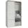 masseno Schwebetürenschrank VARO 120 x 205 x 60 cm Weiß