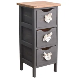 Mobili Rebecca Nachtschrank Rebecca 25 x 56 x 56 cm Grau