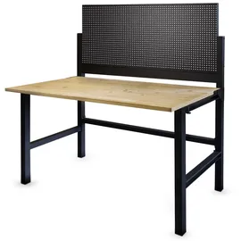 Trendline Werkbank Massivholz grün