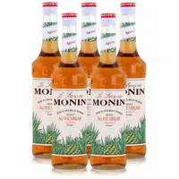 Monin Sirup Agave Sugar 700ml - Cocktails Milchshakes Kaffeesirup (5er Pack)