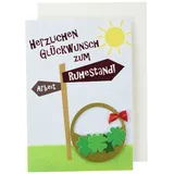 Perleberg Karte zum Ruhestand Lifestyle - Schilder, Schleife - 11,6 x 16,6 cm,