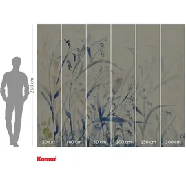 KOMAR Vliestapete Castle 300 cm x 250 cm Beige-Blau