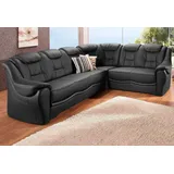 sit&more Ecksofa Bellevue L-Form, wahlweise mit Bettfunktion schwarz