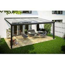 SKANHOLZ Terrassenüberdachung »Modena«, Breite: 541 cm, Dach: Verbund-Sicherheits-Glas (VSG), schiefergrau