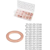 KS Tools Sortiment Kupfer-Dichtringe, Ø 5-17,5mm, 150-teilig