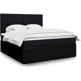 vidaXL Boxspringbett 180 x 200 cm Schwarz