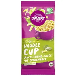 Davert Noodle-Cup Lauch Creme Sauce bio