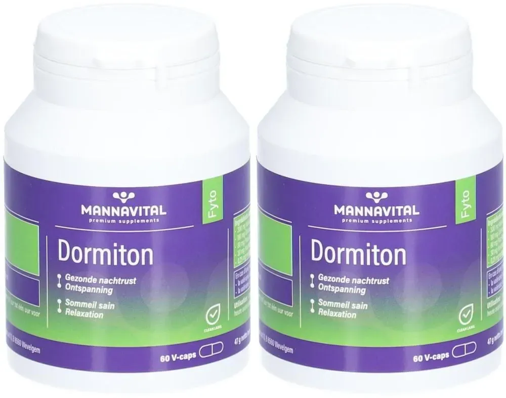 Mannavital Dormiton 2x60 St Zachte capsules