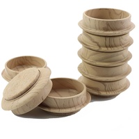 Filz-Bodenbecher, 8 Stück, 4,5 cm, runde Möbelrollen, rutschfester Bodenschutz, Filzstuhl-Fußschalen für Stuhlbeine, Möbel (Beige)