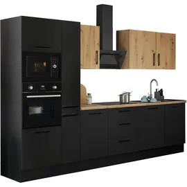 BASIC by Balculina Küchenzeile Turin 310 cm schwarz