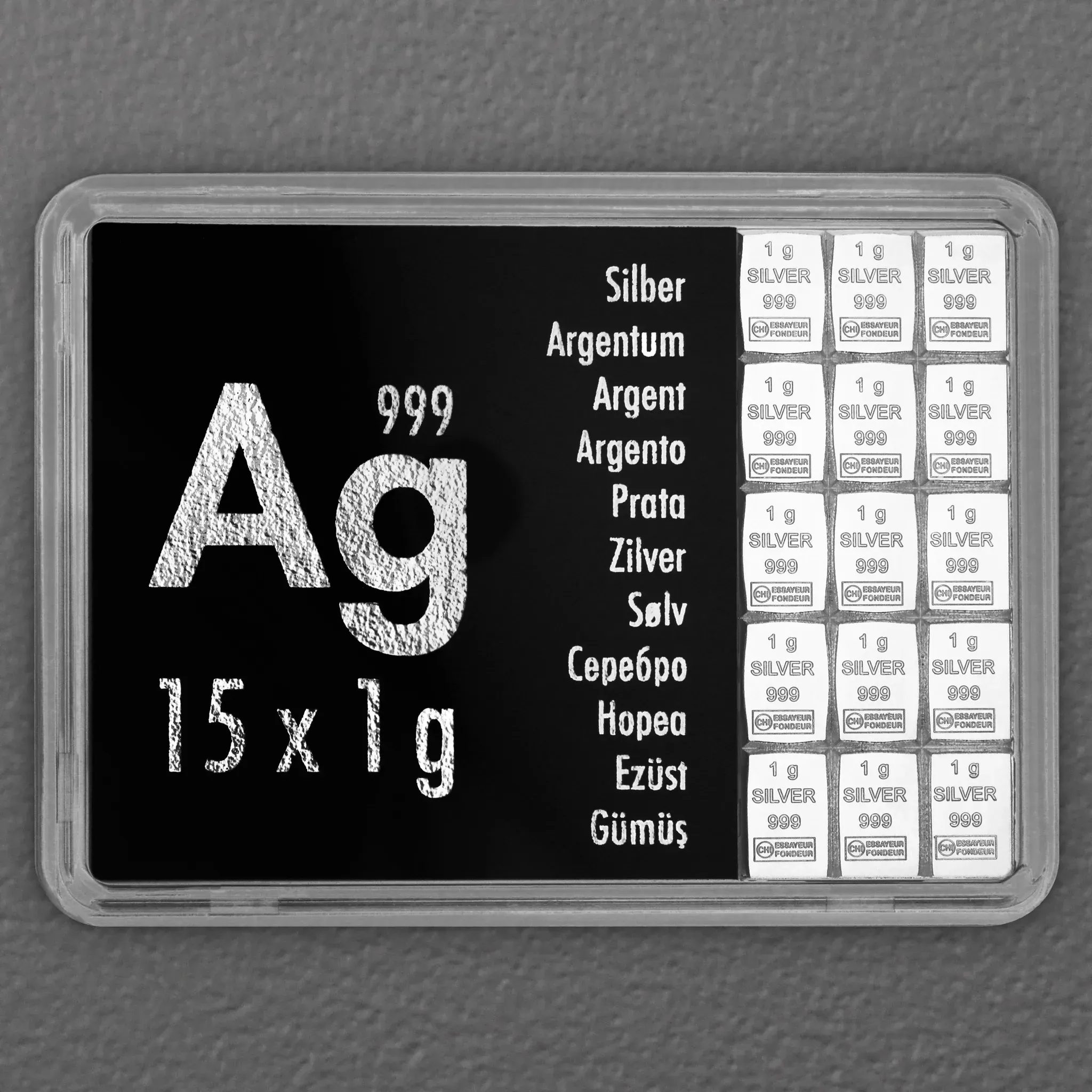 Silbertafel 15 x 1g 