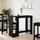 vidaXL Bartisch mit Regal 124 x 46 x 103,5 cm Schwarz