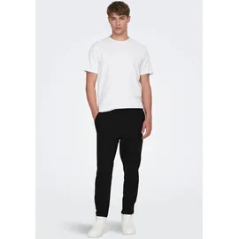 Only & Sons ONSLINUS CROP LIN PNT NOOS« mit Leinen, schwarz
