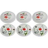 Retsch Arzberg Pizzateller Ø 30cm, Porzellan, Stück:6 Stück, Motiv:Pomodoro & Spezia