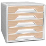 CEP Smoove Schubladenbox 28,8 x 36,0 x 27,1 cm 5-tlg. weiß