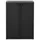 vidaXL Gartenschrank 0,65 x 0,45 x 0,88 m PP Rattan schwarz