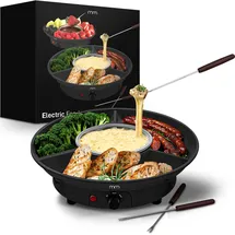 MikaMax Elektrisches Fondue-Set – Fondue für Käse und Schokolade, Electric Fondue, 260 ml – Inklusive 2 Gabeln