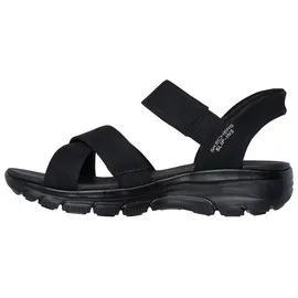 SKECHERS Easy Going - Somewhere Sunny schwarz, Sandal Gr. 38