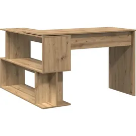 vidaXL Eckschreibtisch Artisan-Eiche braun