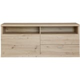 trendteam smart living - Lowboard »Elne«, TV Schrank, hellbraun, Eiche matt, Breite 150 x 62 x 45 cm - Farbe Artisan Melamin Wohnzimmer - Echo - Aufbaumaß (BxHxT)