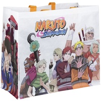 Konix Naruto Shippuden Einkaufstasche 40 x 45 x 20 cm - Recyceltes Material - Weiß - Motiv 9 Jinchûriki - Weiß