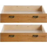 OTTO home Schublade OTTO HOME "Madrid", beige (gelaugt, geölt), Hartfaserplatte, Massivholz, Schubladen, Schublade, aus Massivholz, der Unterboden ist aus einer Hartfaserplatte