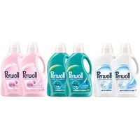 PERWOLL Flüssig-Set 6x 27 Waschladungen (162WL) 2x Für Wolle & Feines & 2x Sport & 2x White, Feinwaschmittel-Set mit Dreifach-Renew-Technologie & Hygiene Waschmittel entfernt schlechte Gerüche