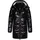 Ragwear Warmer Damen Wintermantel Shiny Steppmantel aus glänzendem Material mit Kapuze Roobie Long YOUMODO Black Gr. XL - XL