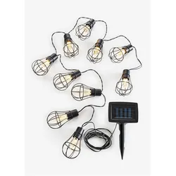 bonprix Solar Lichterkette mit 10 Lampen, schwarz, Onesize