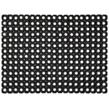 Andiamo Fußmatte Gummi Ringmatte, rechteckig, Höhe: 15 mm, Schmutzfangmatte, In- und Outdoor geeignet, besonders robust schwarz 40 cm x 60 cm x 15 mm