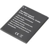 AccuCell Akku passend für WIKO Lenny 5, Li-ion, 3,8V, 2800mAh, 10,6Wh