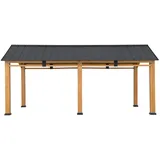 Sunjoy Carport Diran Zedernholz 336 cm x 603 cm Anthrazit